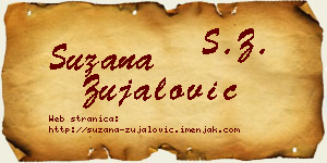 Suzana Zujalović vizit kartica